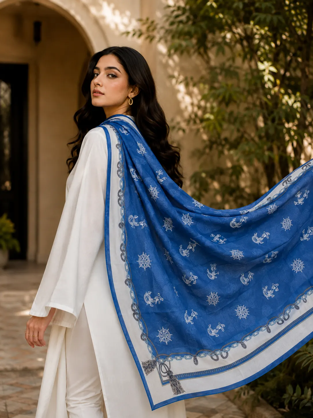 The Mariner Silk Scarf